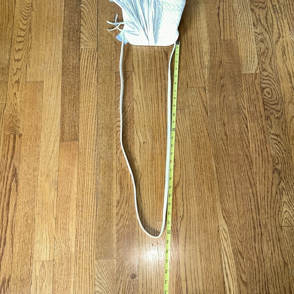 NWT Chico’s Woven leather crossbody bag Alabaster off white - Picture 13 of 15